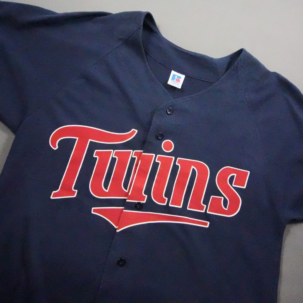 Vintage USA Minnesota Twins Russell Athletic MLB Men Baseball Jersey Retro